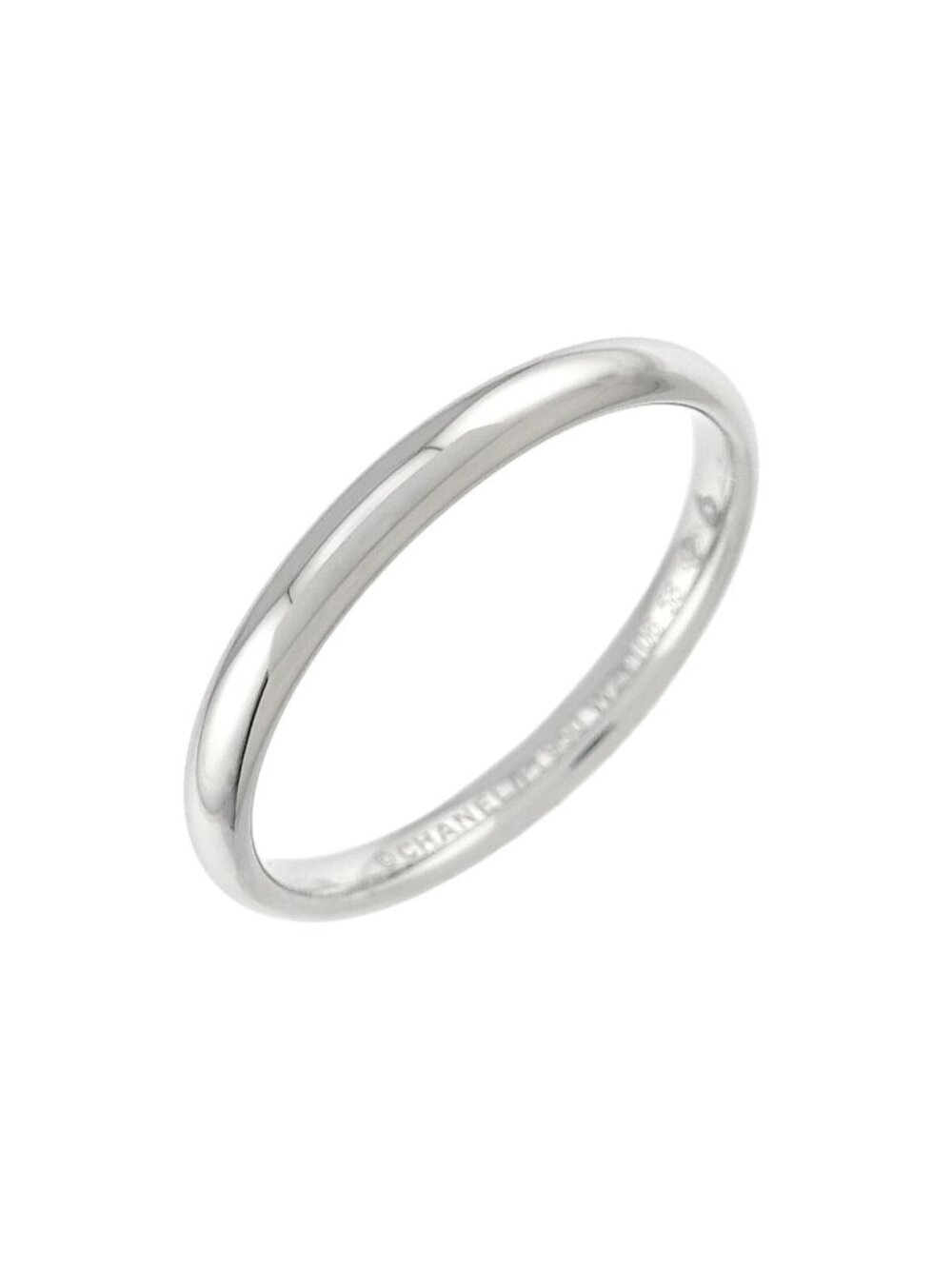 Chanel John Parisian 58 Ring Pt Platinum